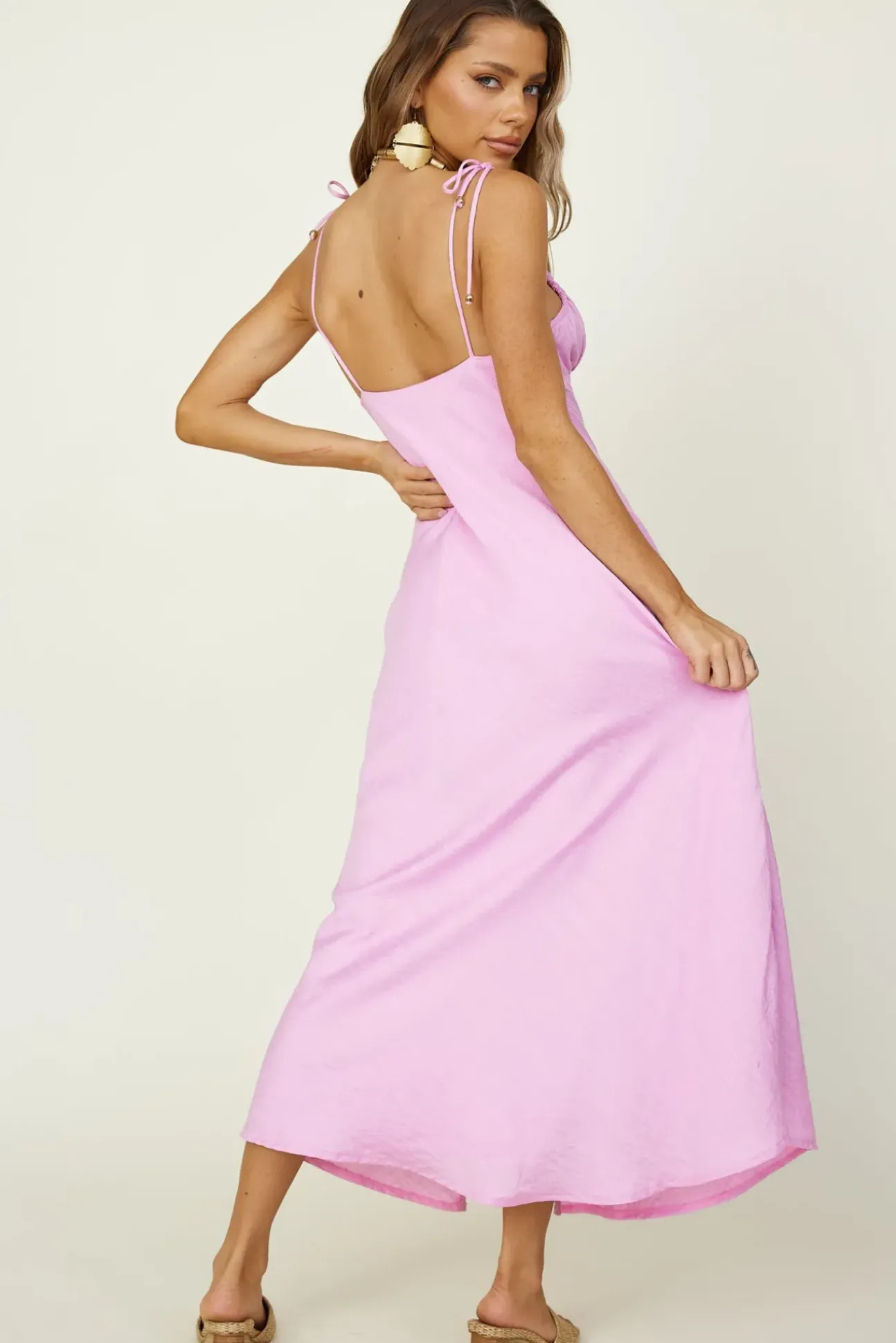 Beneath The Stars Midi Dress Purple