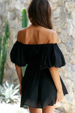 Berry Hearts Dress Black