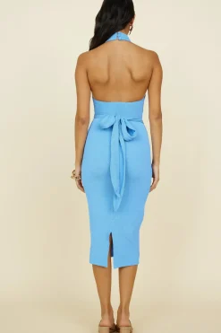 Best of Times Midi Dress Blue