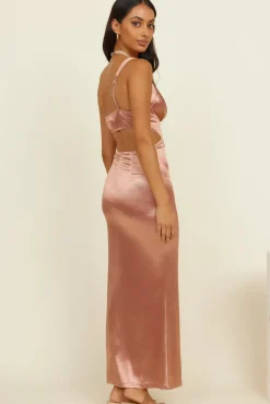 Between Us Maxi Dress Brown