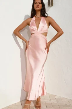 Between Us Maxi Dress Peach
