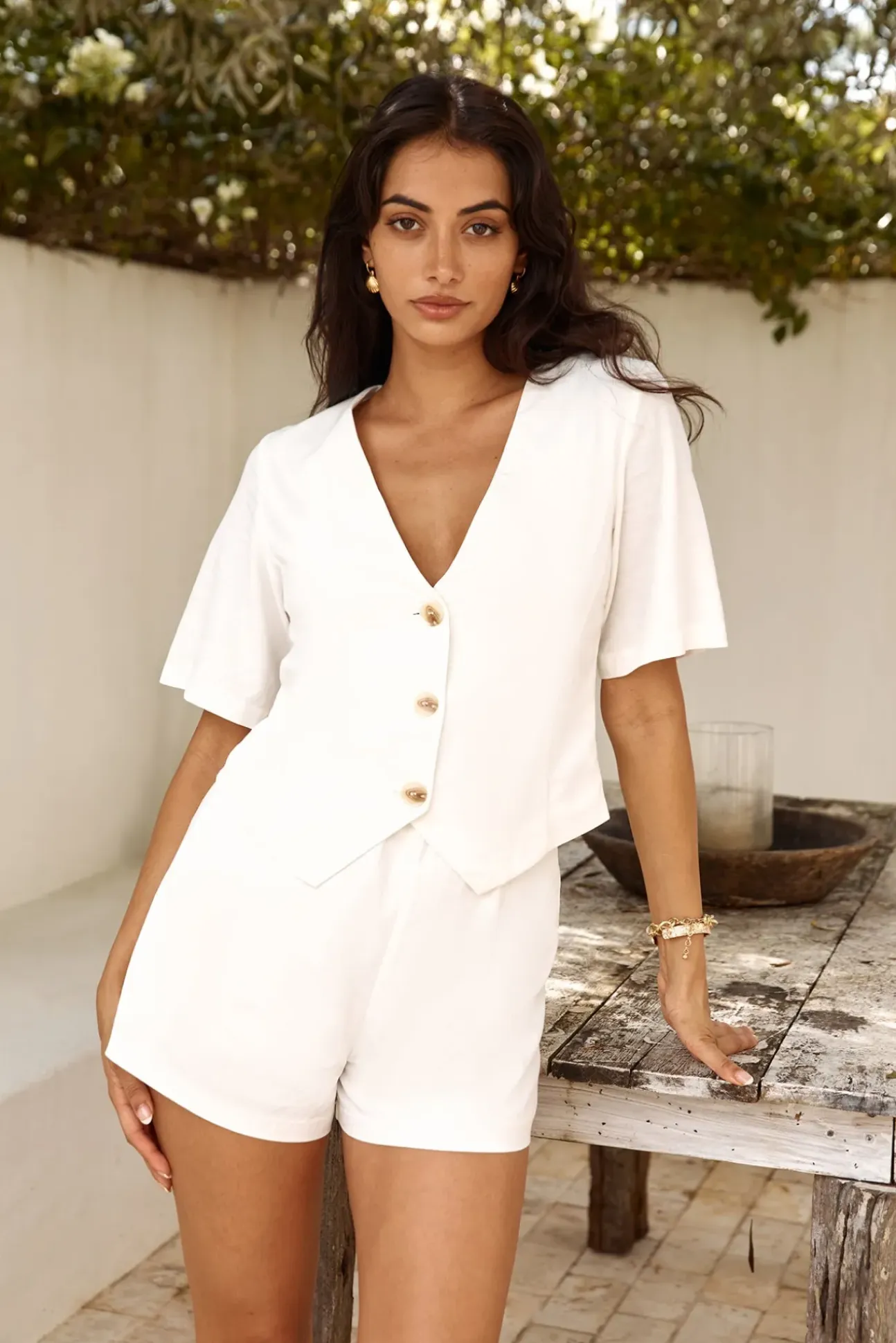 Big City Shorts White