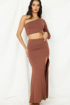 Birds Are Singing Maxi Skirt Brown