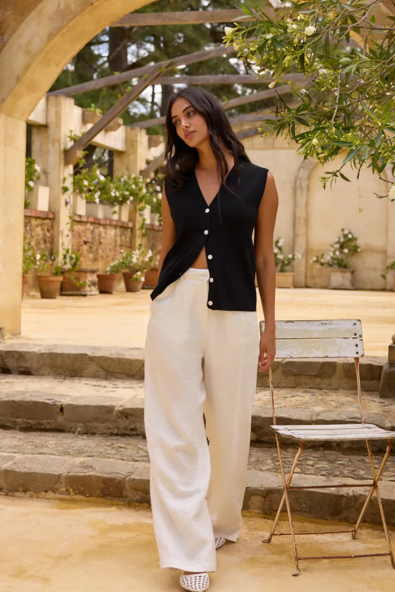 Blair Vest Top Black