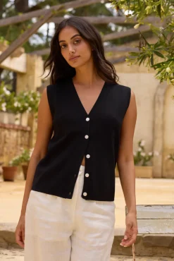 Blair Vest Top Black