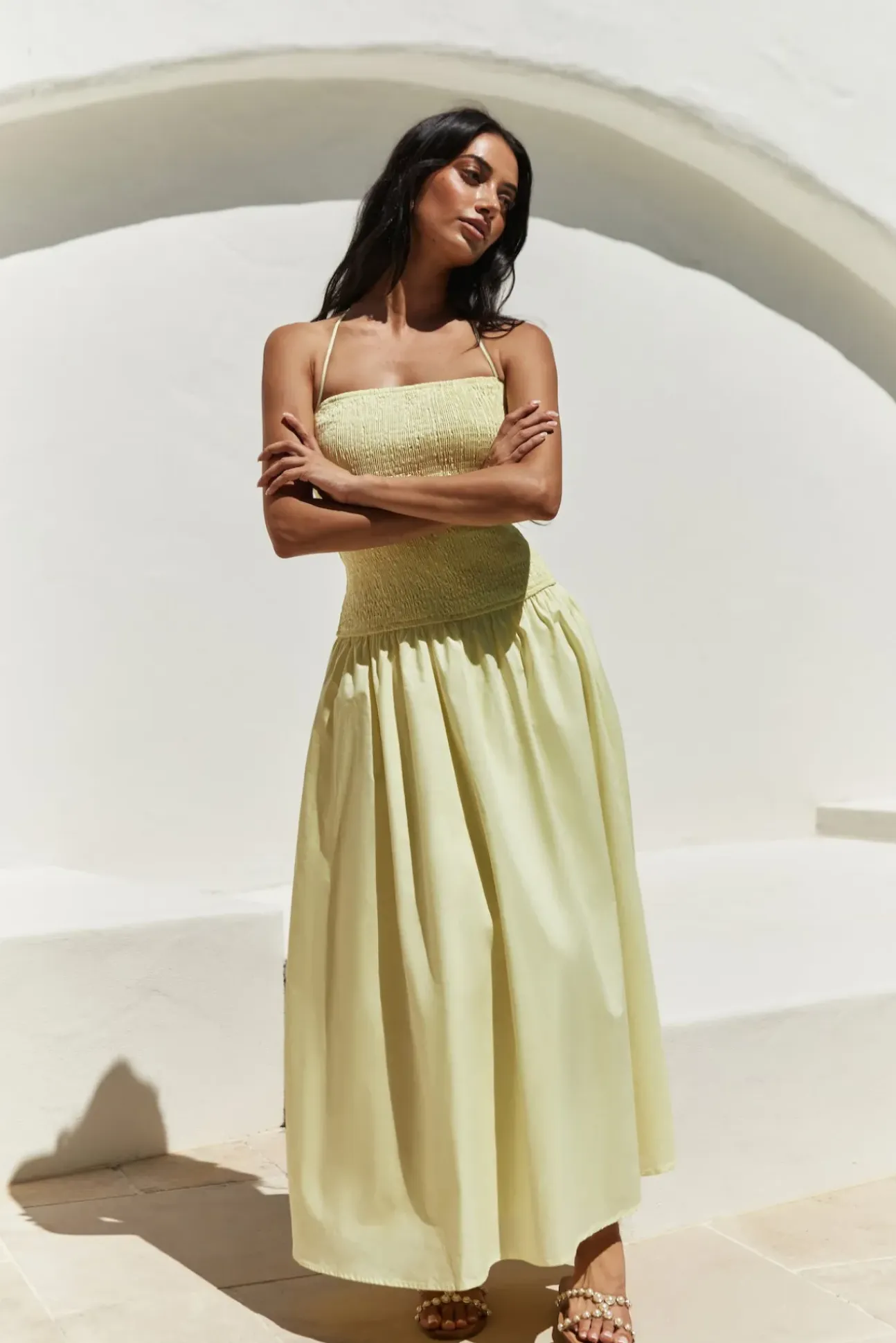 Blessed Destiny Maxi Dress Yellow
