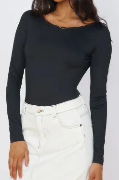 Blooming Beauty Bodysuit Black