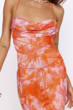 Blooming Sunshine Maxi Dress Orange