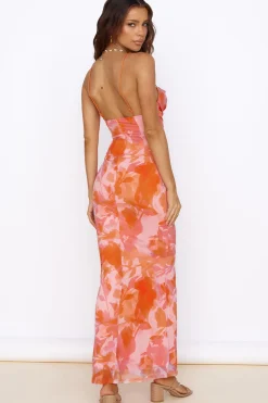Blooming Sunshine Maxi Dress Orange