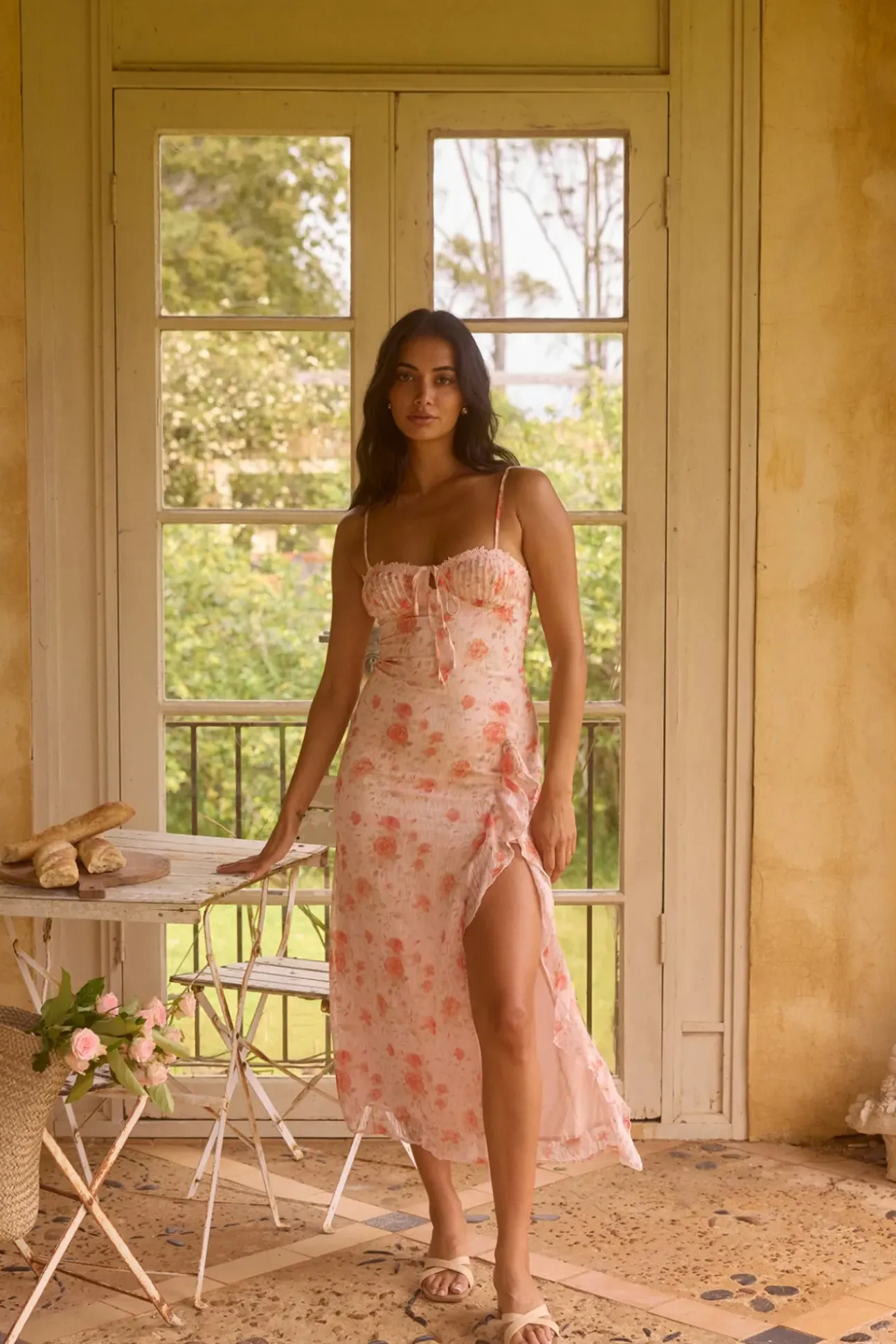 Blossom Bliss Maxi Dress in Pink