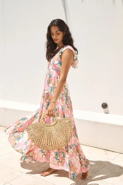Blossoming Love Maxi Dress Pink