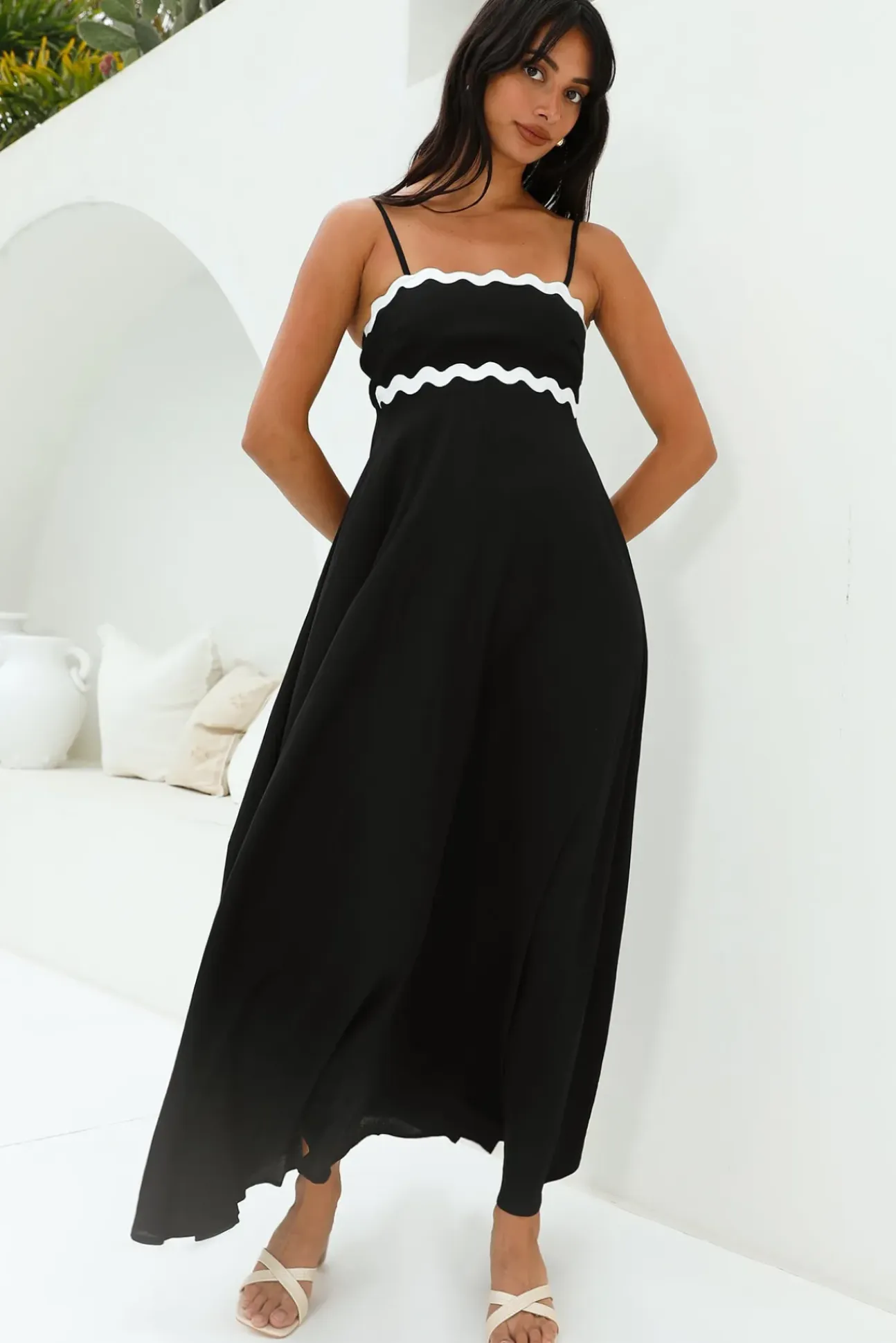 Blowing Away Maxi Dress Black