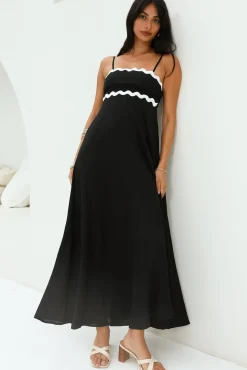 Blowing Away Maxi Dress Black