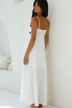 Blowing Away Maxi Dress White