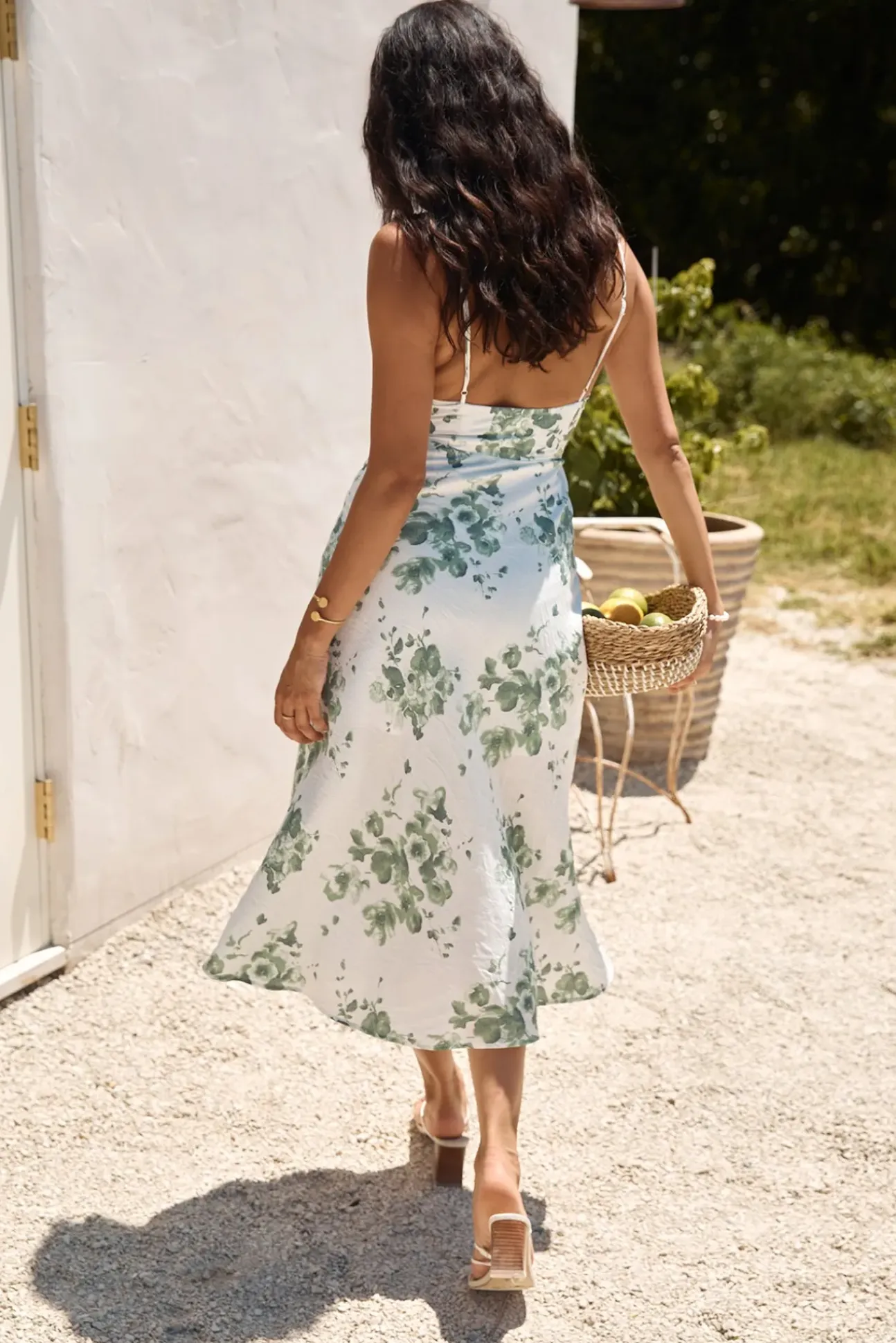 Botanical Dream Midi Dress Green