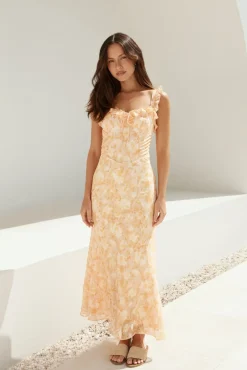 Botanica Maxi Dress Orange