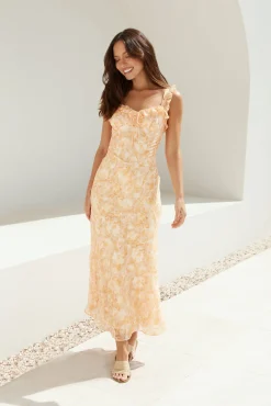 Botanica Maxi Dress Orange