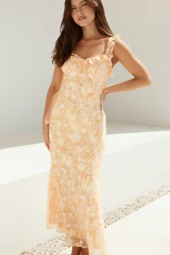 Botanica Maxi Dress Orange