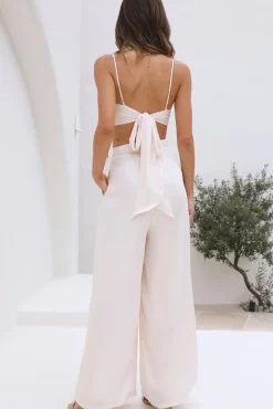 Bright Bloom Crop Top White