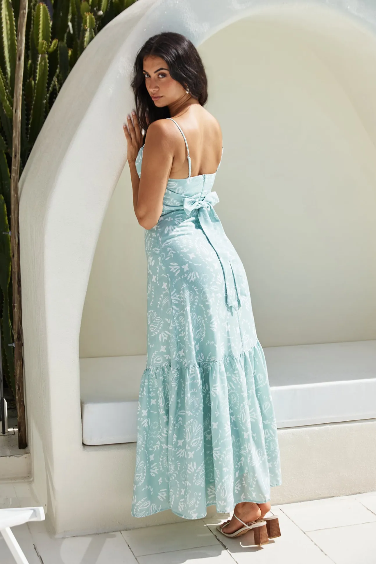 Bright Skies Maxi Dress Green