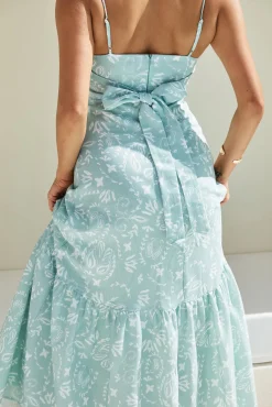 Bright Skies Maxi Dress Green