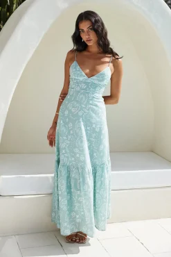 Bright Skies Maxi Dress Green