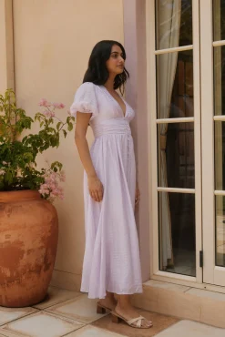 Busy Bee Maxi Dress Lilac