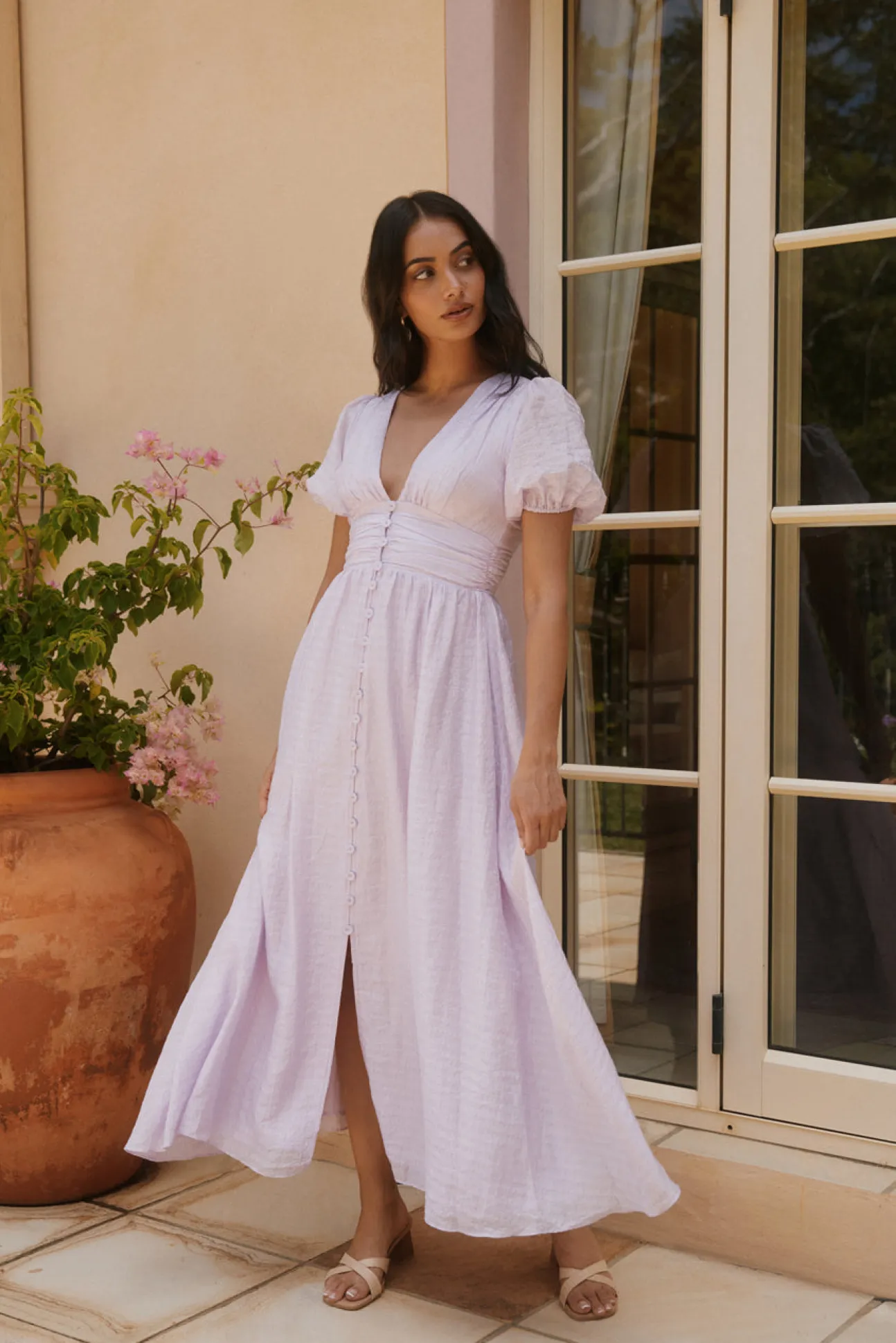 Busy Bee Maxi Dress Lilac