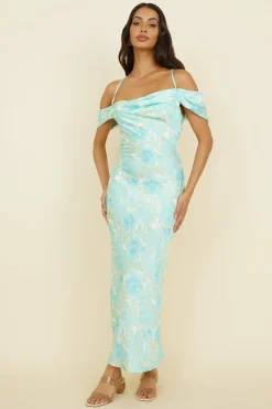 Busy Dancing Maxi Dress Green