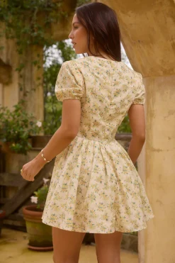 Butter Cup Mini Dress yellow