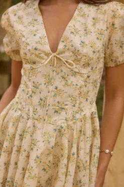 Butter Cup Mini Dress yellow