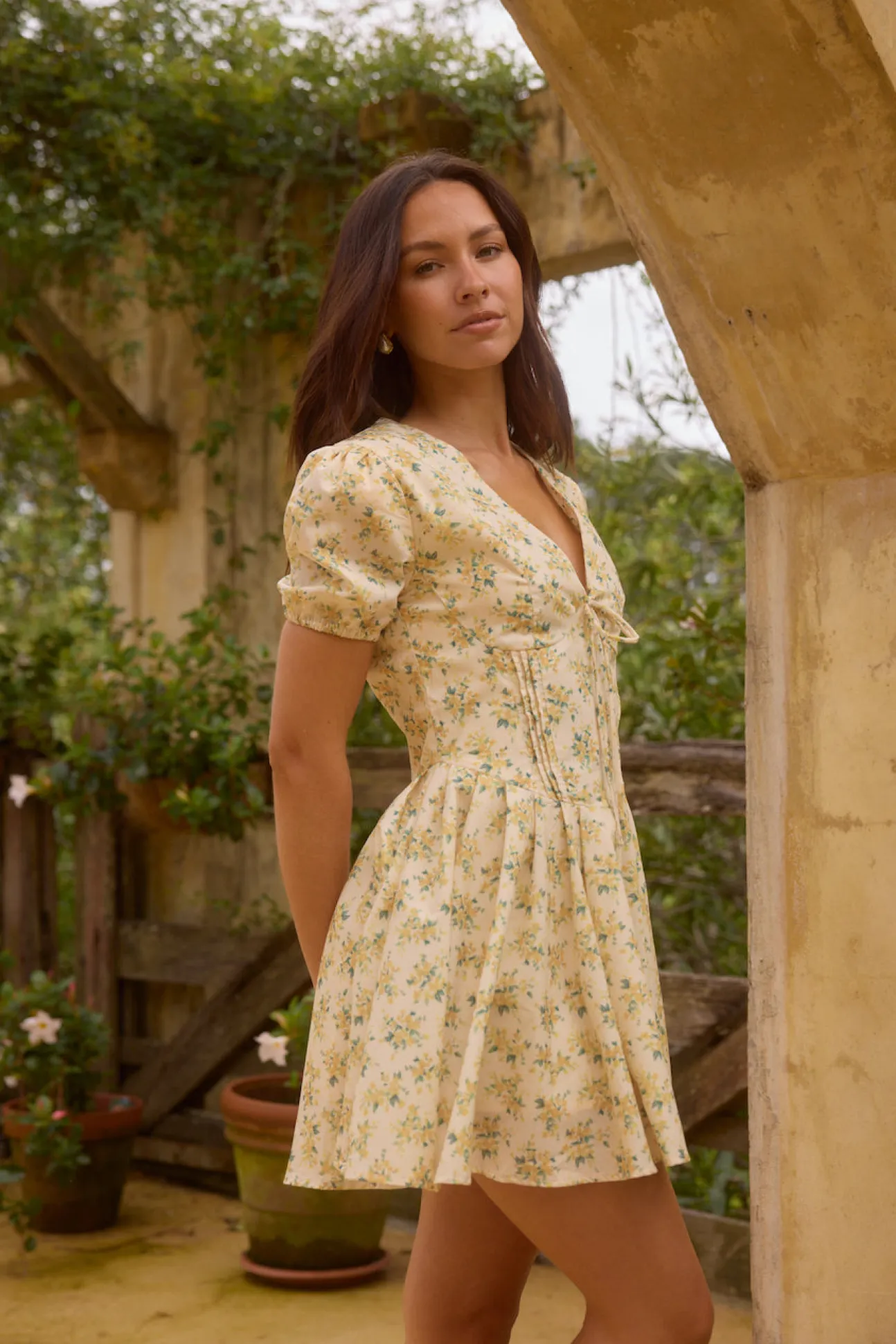 Butter Cup Mini Dress yellow