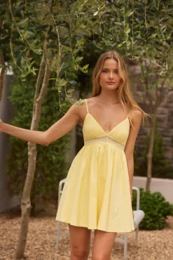 Butter Me Up Mini Dress Yellow