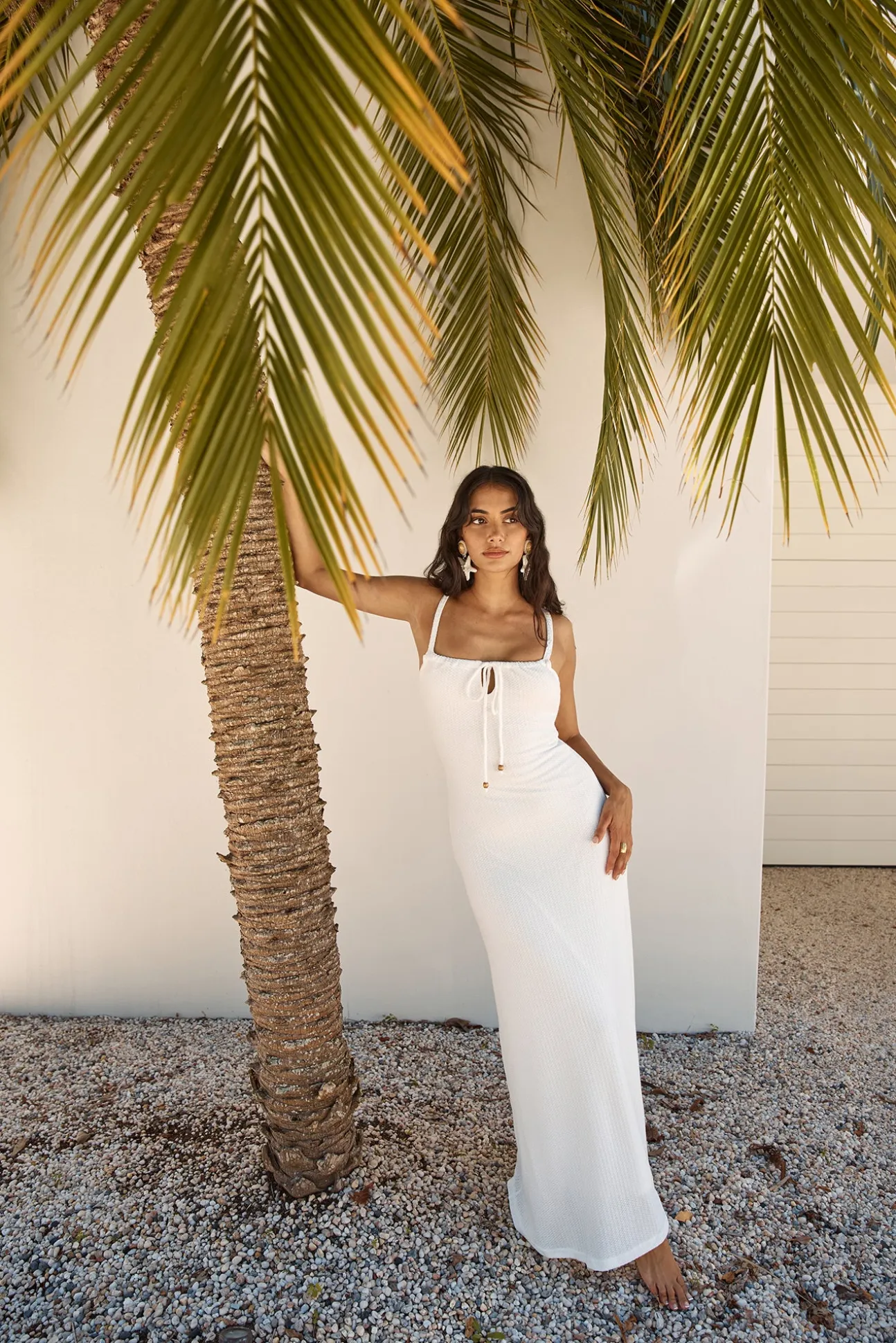 Cabana Bliss Maxi Dress White