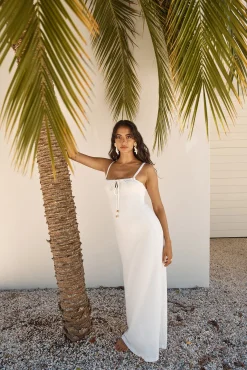 Cabana Bliss Maxi Dress White