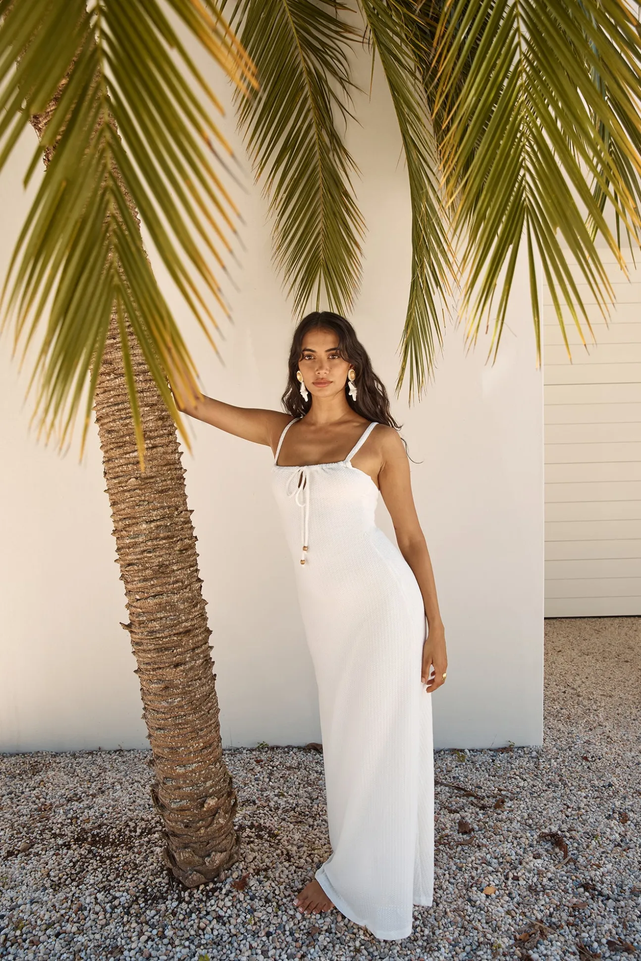 Cabana Bliss Maxi Dress White