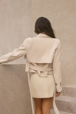 Cali Crop Jacket Cream