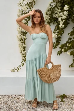 Calm And Collected Maxi Dress Sage