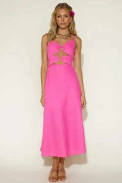 Cancel My Plans Maxi Dress Pink