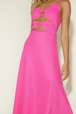 Cancel My Plans Maxi Dress Pink