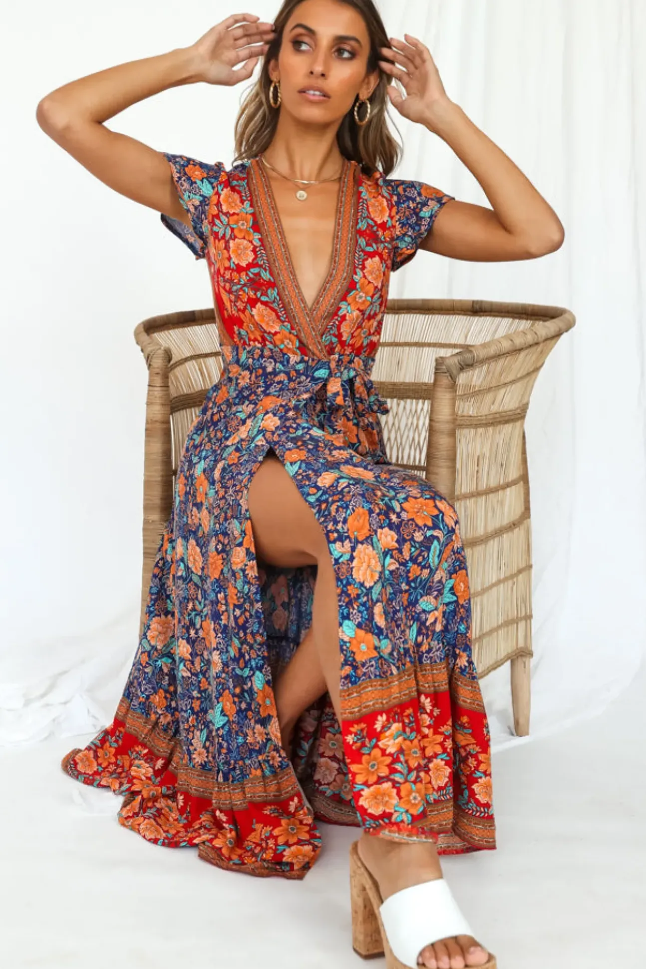 Candid Midi Dress Navy