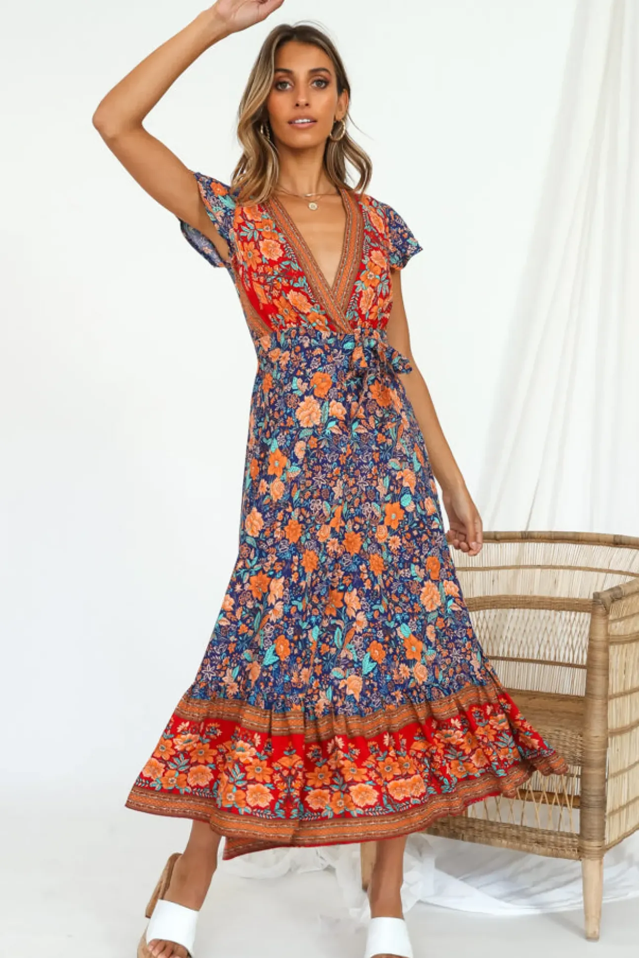 Candid Midi Dress Navy
