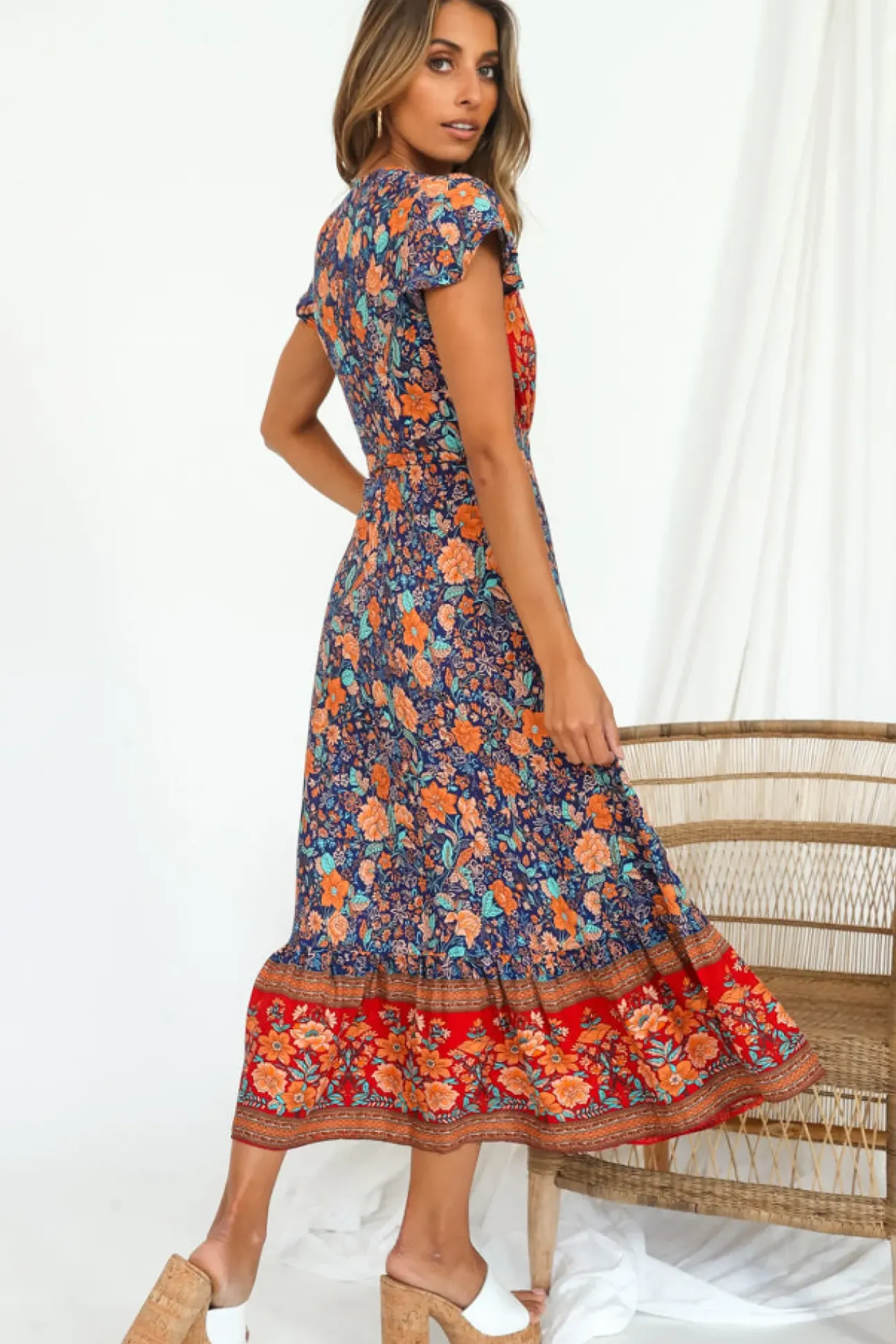 Candid Midi Dress Navy