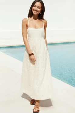 Caramel Skies Maxi Dress Cream