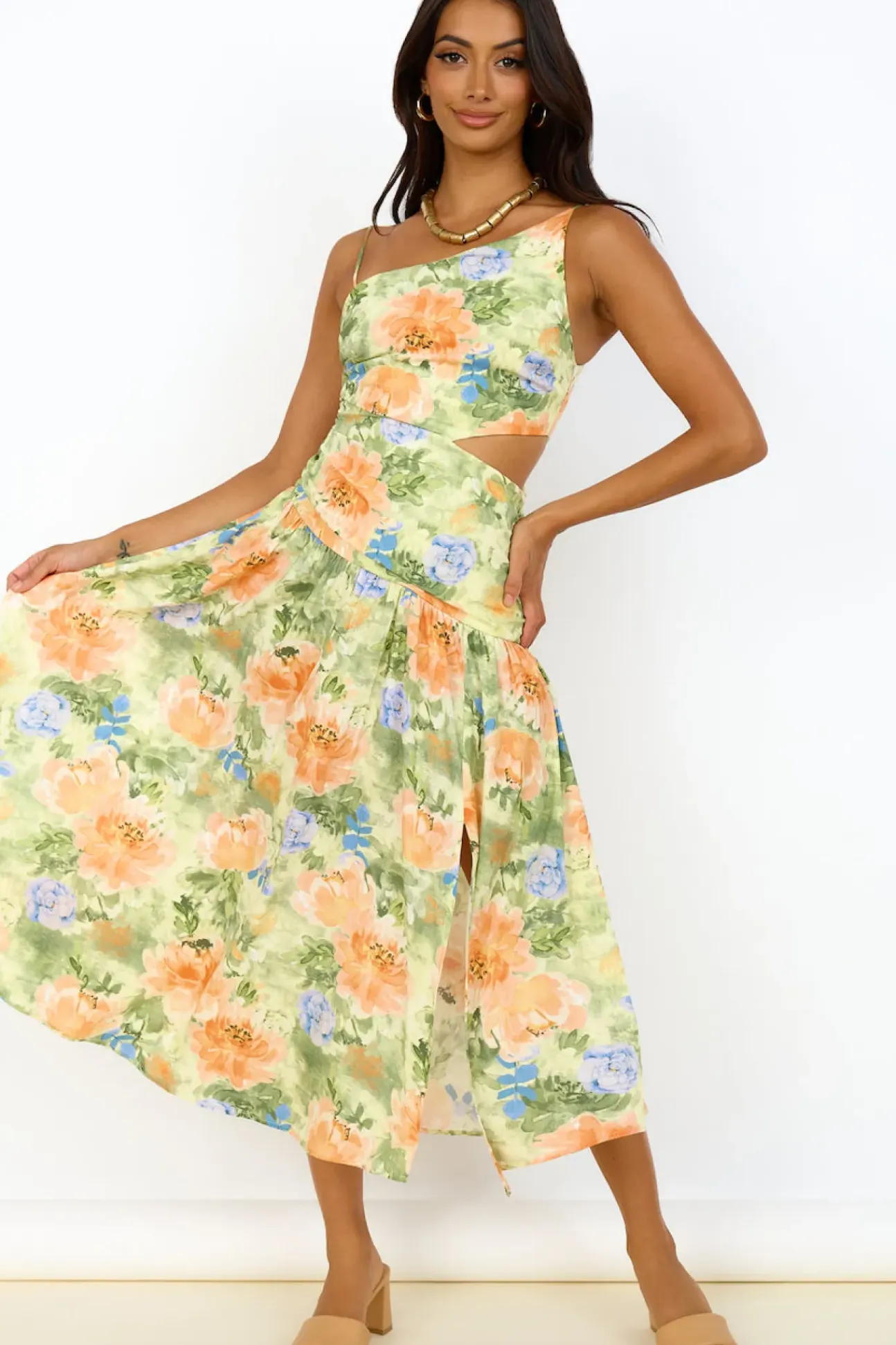 Castle In The Sky Maxi Dress Green