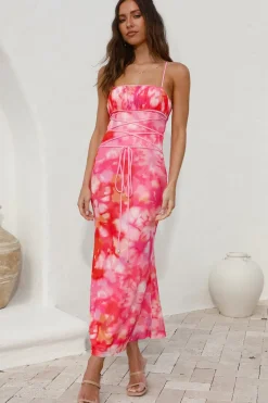 Catching Feelings Maxi Dress Pink