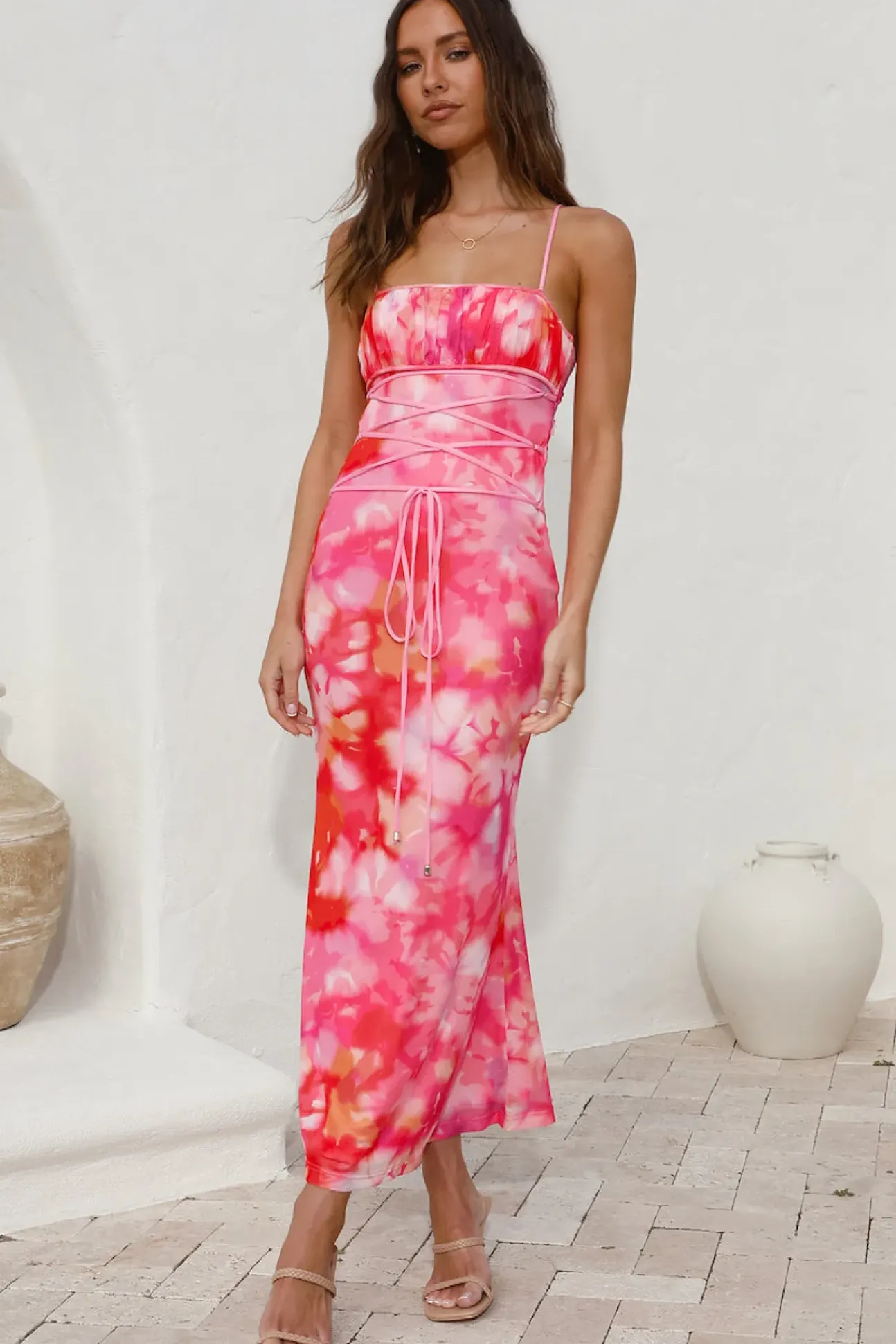Catching Feelings Maxi Dress Pink