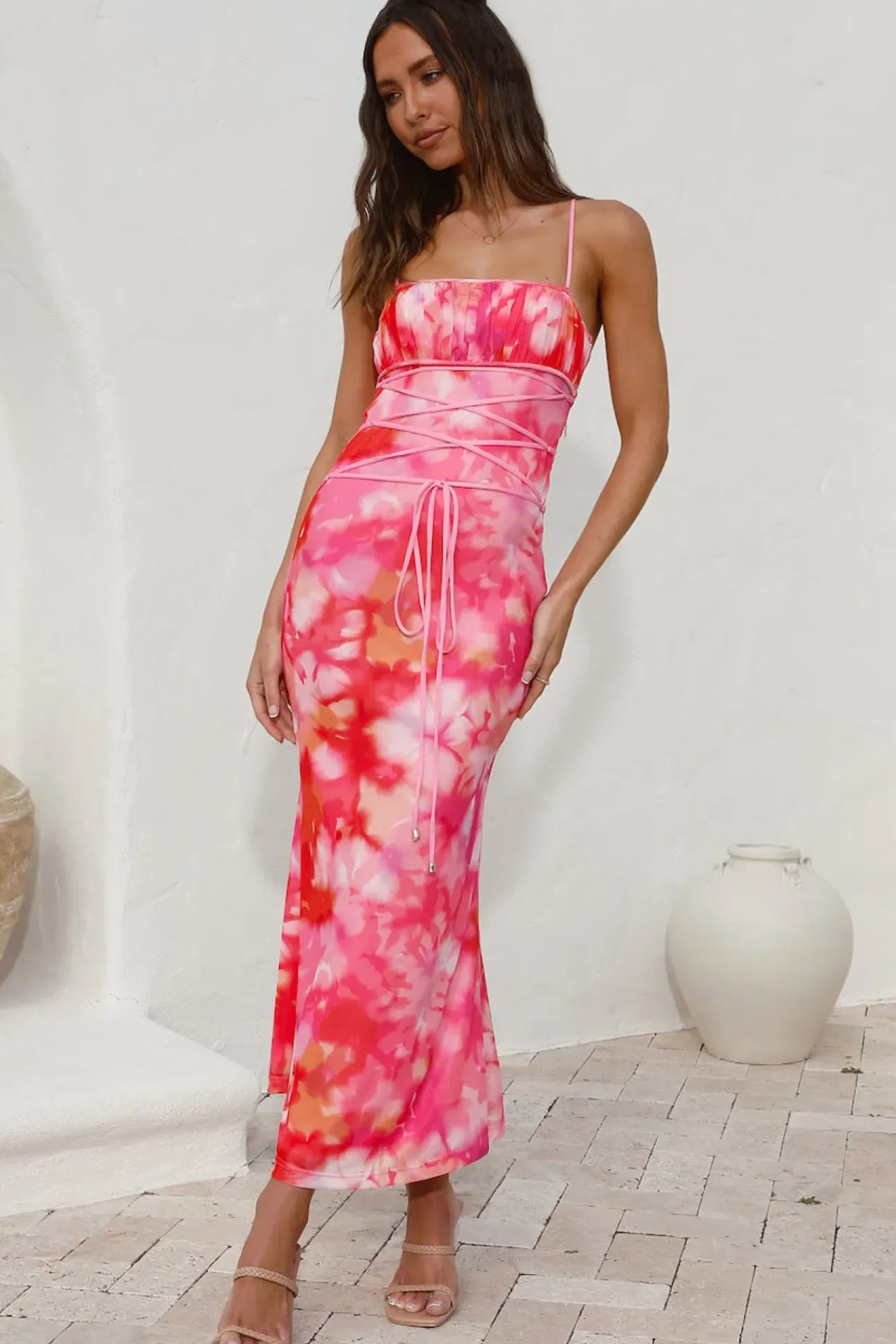 Catching Feelings Maxi Dress Pink