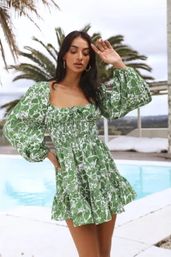 Chasing The Wind Dress Green