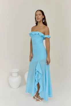 Chasing Waves Maxi Dress Blue